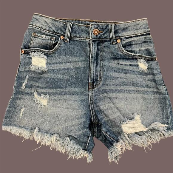 Sincerely Jules High Rise Denim Shorts - Picture 1 of 3